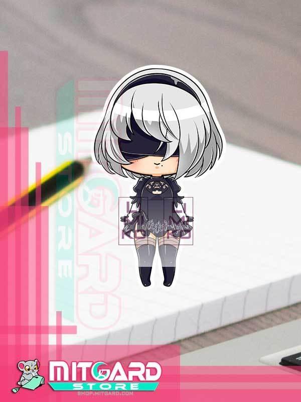 NIER: AUTOMATA YoRHa No. 2 Model B Sticker vinil adhesive anime by Limiko’s Art - 1